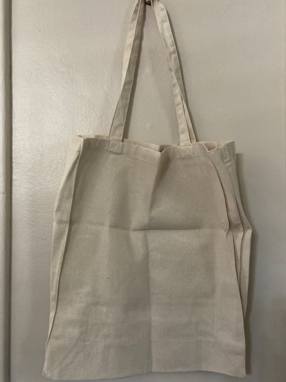 Disney Beige Canvas Tote with Blue Stitch Graphic - Picture 2 of 3